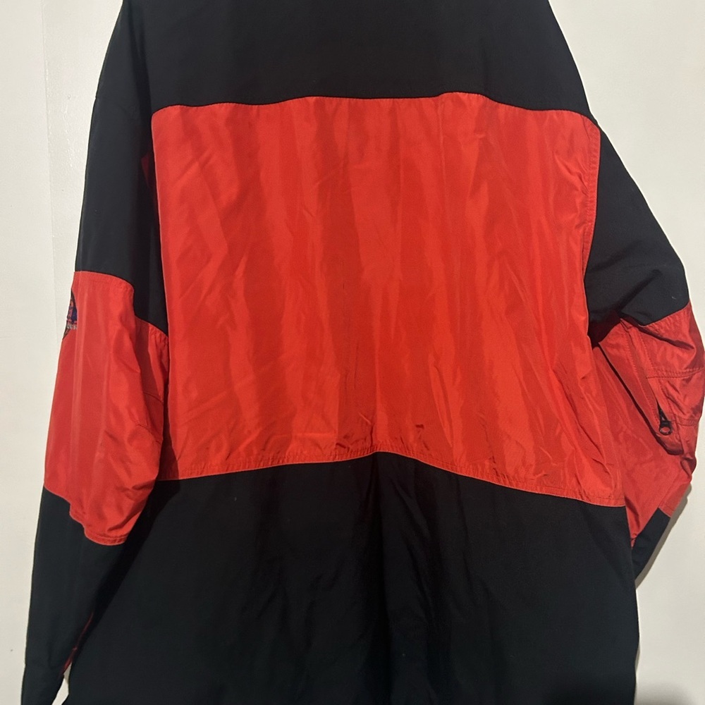 Eddie Bauer EBTEK Jacket Anorak Mens Sz XXL Red & Black Vintage Hood Zip - Picture 6 of 6